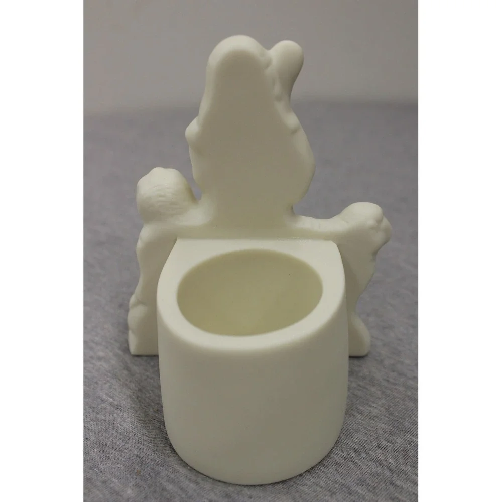 Partylite Votive White O Holy Night Shepherd P0410 Nativity Bisque